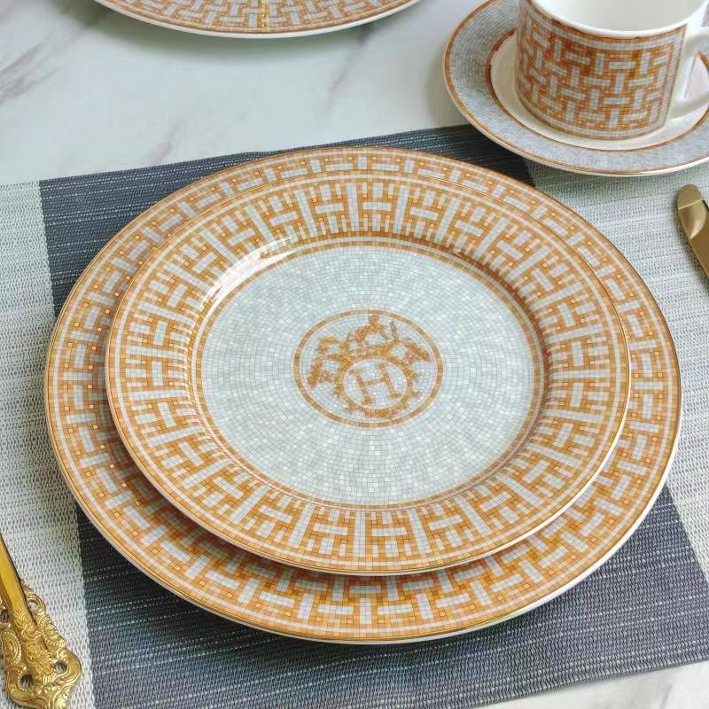 Hermes plates set of two pieces - Hermes Plates | Buy Online in UAE